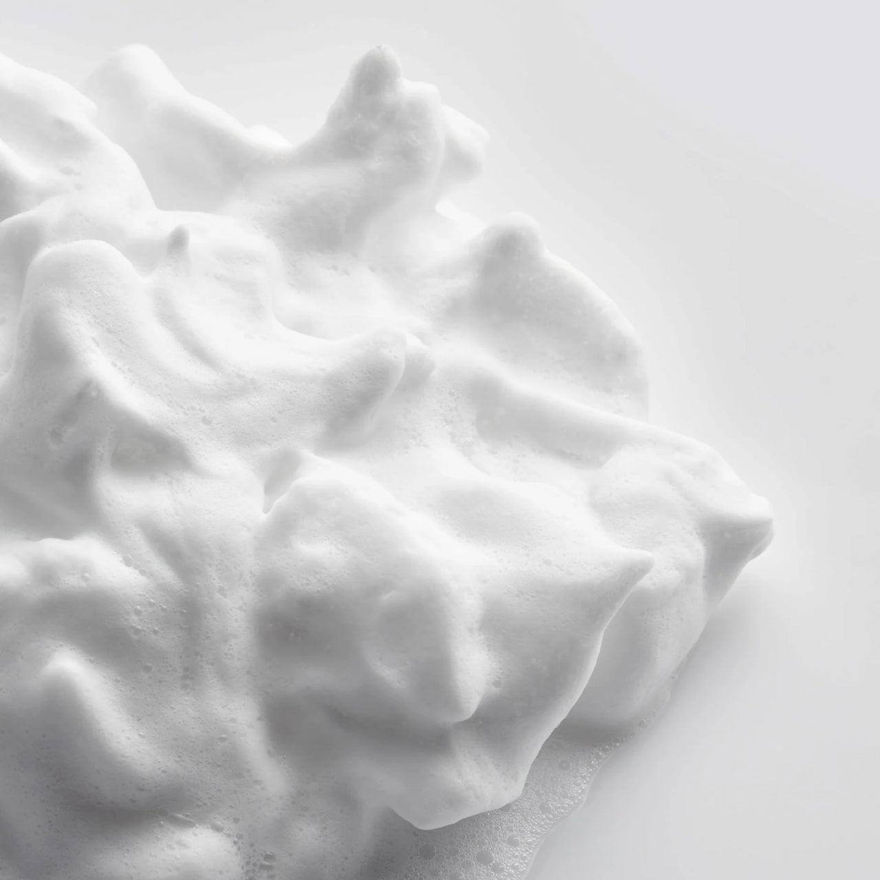 Cleansing Foam, LA MOUSSE - bearpo., Bearpo Cleansing Foam, Velvety Skin Cleanser, Mild Daily Cleanser, Cleanser for Sensitive Skin, Soft & Supple Complexion, white skincare bottle on professional gray background studio shot, vegan cleanser, la mousse